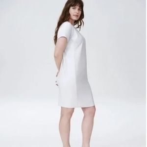 Universal Standard Isabelle Luxe Twill Grey Sheath Dress Size M